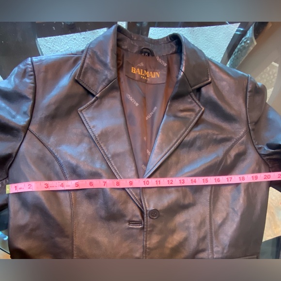 •🔥 Balmain Buttery Brown Leather Blazer 🔥• - Picture 10 of 11